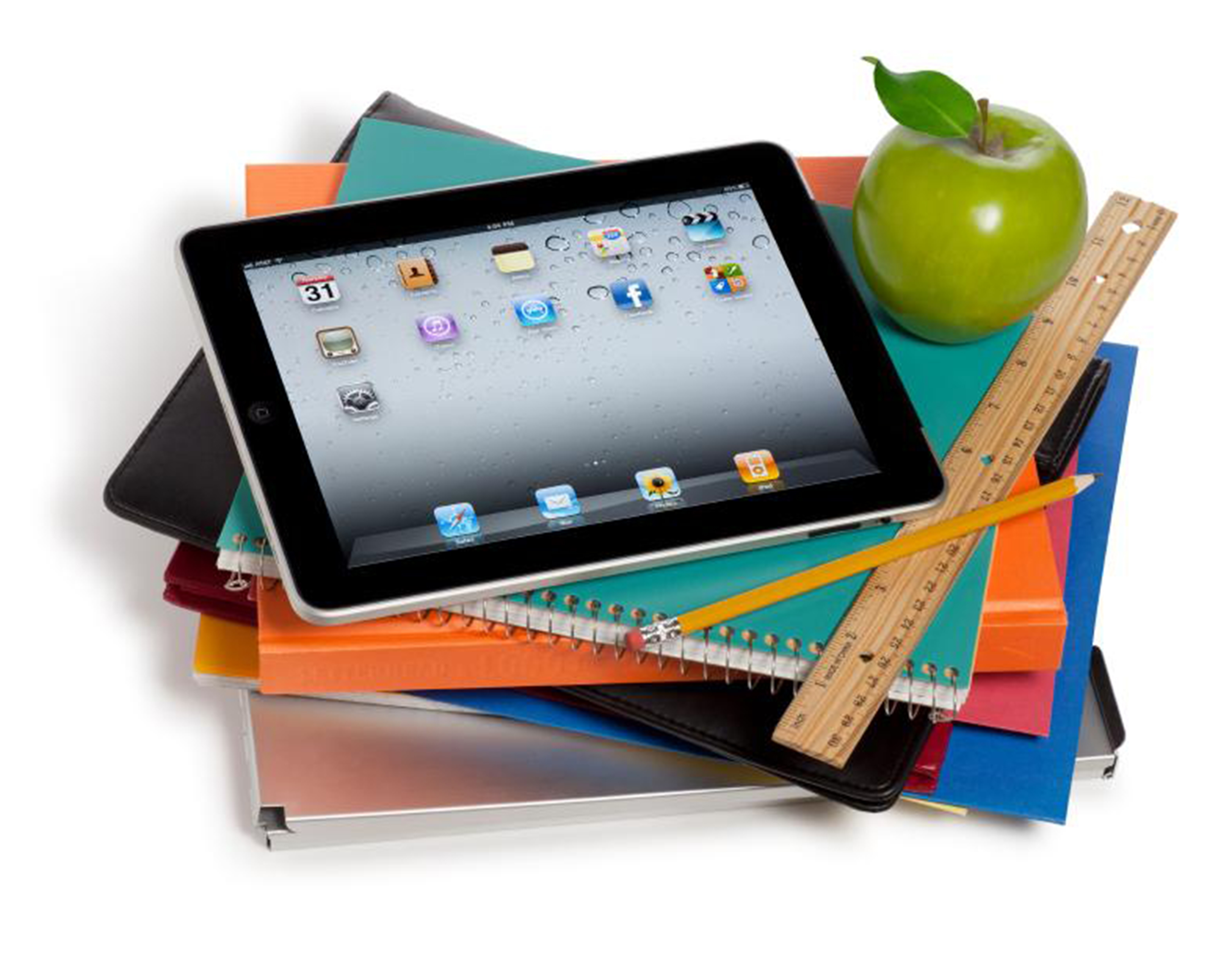 iPad with Books